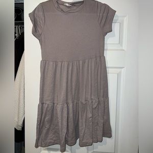 Beige Ruffle Dress